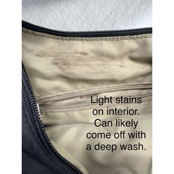 Baggalini Crinkle Nylon Crossbody Bag Black Adjustable Strap - Picture 5 of 6